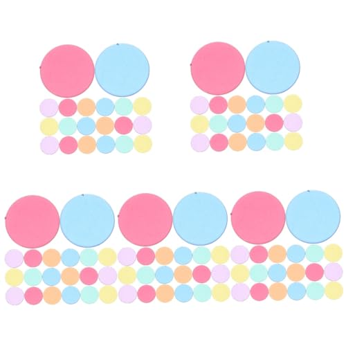 Milisten 5 Sätze Transparente Bingo Chips Kunststoff Marker Für Spiele Zählspielzeug Für Mathe Lernen Und Party Zubehör Vielseitig Einsetzbar 100 Stück * 5 von Milisten