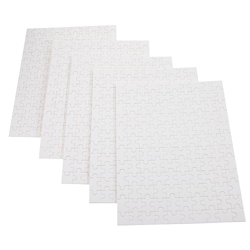 Milisten 5 Satz Sublimation Puzzle Teiliges Blank Puzzle für DIY Kunstprojekte Sublimationspuzzle für Kreative Gestaltung und Personalisierte von Milisten