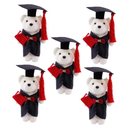 Milisten 5 Stück Abschlussfeier der Puppe Dekoration High-School-Abschlussbär Abschlussfeier ausgestopfter Tierbär Absolvent Stofftier Diplom-Bär Abschluss Bär Polyester Milisten 5 Stück Abschlussfeier der Puppe Dekoration High-School-Abschlussbär Abschlussfeier ausgestopfter Tierbär Absolvent Stofftier Diplom-Bär Abschluss Bär Polyester von Milisten