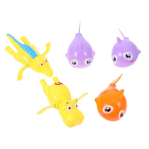 Milisten 5 Stück Aufziehbares Badespielzeug Badewanne -Pool- Schwimmendes Badespielzeug Bath Kleinkindspielzeug Babybadspielzeug Kunststoff Kunststoff Zufällige Farbe von Milisten