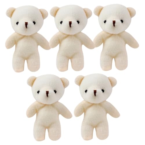 Milisten 5 Stück Bärenanhänger Cartoon-Bär-Puppe Bärenspielzeug für DIY-Schlüsselanhänger Kleiner ausgestopfter Bär hängende Mini-Bärenfiguren Valentinstag Mini -Tier PP Baumwolle Beige Milisten 5 Stück Bärenanhänger Cartoon-Bär-Puppe Bärenspielzeug für DIY-Schlüsselanhänger Kleiner ausgestopfter Bär hängende Mini-Bärenfiguren Valentinstag Mini -Tier PP Baumwolle Beige von Milisten