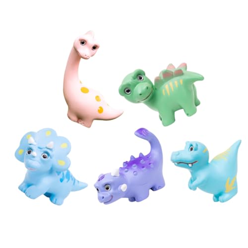 Milisten 5 Stück Bonsai-Dinosaurier Mini-Gartenfiguren klein winzig Mini-Dinosaurierfiguren realistisch Dinosaurier aus Harz Mikrolandschafts-Dinosauriermodelle Tiermodell von Milisten