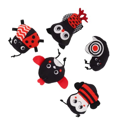 Milisten 5 Stück Fingerpuppen Beißspielzeug Beiße interaktives Tierlautspielzeug Fingerspielzeug für Mini- Kinderpuppen PP Baumwolle Black Milisten 5 Stück Fingerpuppen Beißspielzeug Beiße interaktives Tierlautspielzeug Fingerspielzeug für Mini- Kinderpuppen PP Baumwolle Black von Milisten