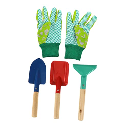 Milisten 5 Stück Gartenwerkzeug Set Teilig mit Holzgriff Schaufel Harke und Handschuhen Pädagogisches Outdoor Gartenspielzeug für Jungen und Mädchen zum Gärtnern und Zufällige Farbe Milisten 5 Stück Gartenwerkzeug Set Teilig mit Holzgriff Schaufel Harke und Handschuhen Pädagogisches Outdoor Gartenspielzeug für Jungen und Mädchen zum Gärtnern und Zufällige Farbe von Milisten