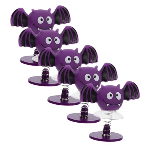 Milisten 5 Stück Hüpfende Fledermausfigur „It’S Up“ Halloween Frühling Kinderparty LED Halloween Springspielzeug Hüpfspielzeug Kleines Halloween Halloween Partygeschenke Für von Milisten