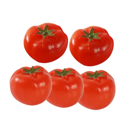 Milisten 5 Stück Kirschtomatenmodell Wunder- Modelle Mini künstliche Früchte Miniatur-Tomaten-Requisiten Miniaturtomate Imitation Einer Minitomate Fruchtmodell Prop PVC rot Milisten 5 Stück Kirschtomatenmodell Wunder- Modelle Mini künstliche Früchte Miniatur-Tomaten-Requisiten Miniaturtomate Imitation Einer Minitomate Fruchtmodell Prop PVC rot von Milisten
