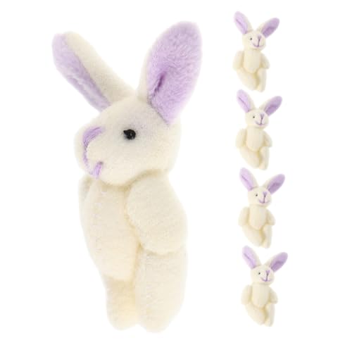 Milisten 5 Stück Kleine Gelenkhasen-plüschtiere: Niedliche Ausgestopfte Hasenfiguren Für Kinder – Weicher Miniatur-Hasen-schlüsselanhänger – Kawaii-Hasen-anhänger Für Die Milisten 5 Stück Kleine Gelenkhasen-plüschtiere: Niedliche Ausgestopfte Hasenfiguren Für Kinder – Weicher Miniatur-Hasen-schlüsselanhänger – Kawaii-Hasen-anhänger Für Die von Milisten