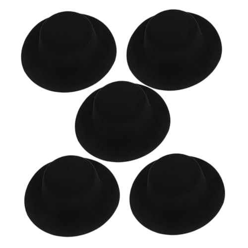 Milisten 5 Stück Kleines Strohhutspielzeug Bastelhut Hut Foto Requisiten DIY-Hut basteln Puppenhaushut Foto Requisite Hut zum Basteln Miniatur-Puppenhaus-Hut Mini-Hüte gefühlt Black Milisten 5 Stück Kleines Strohhutspielzeug Bastelhut Hut Foto Requisiten DIY-Hut basteln Puppenhaushut Foto Requisite Hut zum Basteln Miniatur-Puppenhaus-Hut Mini-Hüte gefühlt Black von Milisten