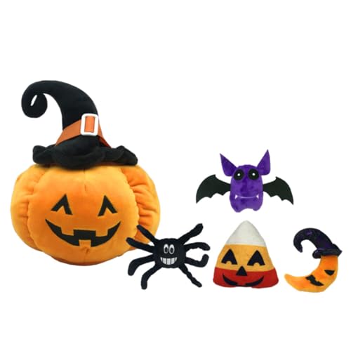 Milisten 5 Stück Kürbis Plüschtier Halloween-plüsch-Fledermaus Halloween- Für Geisterspinne Halloween- Halloween-stofftier Halloween-kinderspielzeug Milisten 5 Stück Kürbis Plüschtier Halloween-plüsch-Fledermaus Halloween- Für Geisterspinne Halloween- Halloween-stofftier Halloween-kinderspielzeug von Milisten