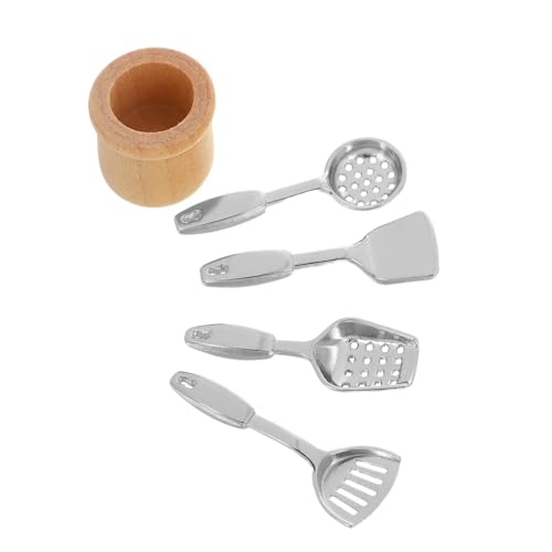 Milisten 5 Stück Maßstab aus Metall mit Eimer für Puppenhausküche Realistische Mini Kochwerkzeuge für Rollenspiele und Sammler Mikroszene Milisten 5 Stück Maßstab aus Metall mit Eimer für Puppenhausküche Realistische Mini Kochwerkzeuge für Rollenspiele und Sammler Mikroszene von Milisten