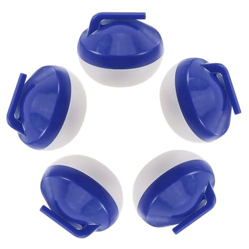 Milisten 5 Stück Mini Curling Ball Tischplatten -lockenausrüstung Tragbare Lockenspielvorräte Innentischkugel Innenkugeln in Innenräumen Mini Curling Ball Game Innenrundgüger Blau Plastik von Milisten