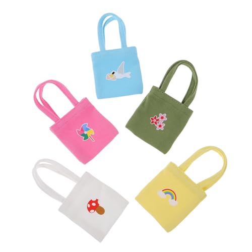 Milisten 5 Stück Mini Handtaschen Leere Canvas Tragetaschen Die Tragetasche Puppenhaus Handtaschen Babypuppentasche Puppenhandtasche Hausszenen Mini Tasche Miniatur Milisten 5 Stück Mini Handtaschen Leere Canvas Tragetaschen Die Tragetasche Puppenhaus Handtaschen Babypuppentasche Puppenhandtasche Hausszenen Mini Tasche Miniatur von Milisten