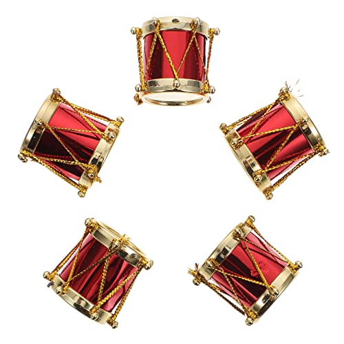 Milisten 5 Stück Mini Musikinstrument Trommel Musikinstrument Puppe Miniatur Mini Musikinstrument Musikinstrument Modell Tambores Minis Tambor Miniatura Pp von Milisten