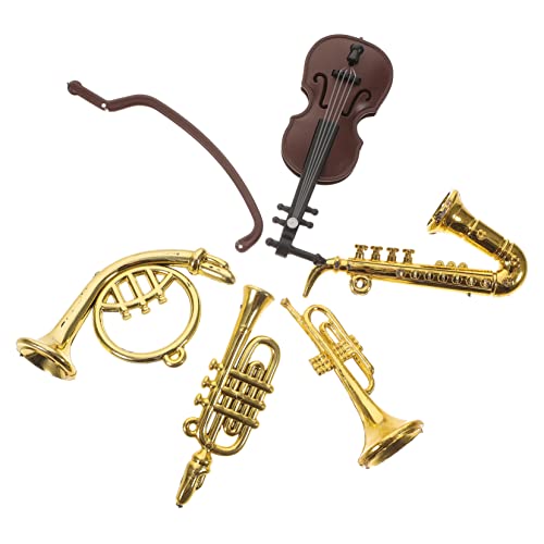 Milisten 5 Stück Mini-musikinstrumentenmodell Dekoration Kinderspielzeug Puppenhaus Miniatur Bausätze Kleine Musikinstrumente Als Schmuck Mini-Instrumente, Plastik Milisten 5 Stück Mini-musikinstrumentenmodell Dekoration Kinderspielzeug Puppenhaus Miniatur Bausätze Kleine Musikinstrumente Als Schmuck Mini-Instrumente, Plastik von Milisten