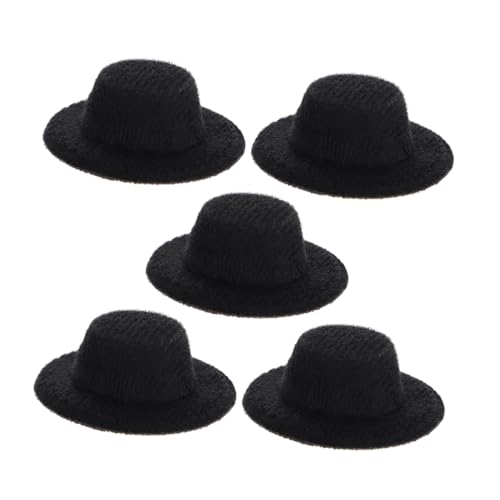 Milisten 5 Stück Miniatur Hüte für Puppen Dekorative Jazz Hüte Schwarz für DIY Projekte und Puppenzubehör für Kreative Bastelideen und Formelle Anlässe Milisten 5 Stück Miniatur Hüte für Puppen Dekorative Jazz Hüte Schwarz für DIY Projekte und Puppenzubehör für Kreative Bastelideen und Formelle Anlässe von Milisten