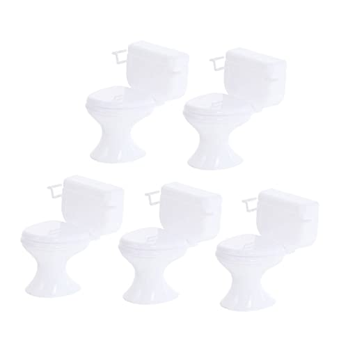 Milisten 5 Stück Puppentoilette Babytopf Kleinkind -Toilettensitz tragbares Töpfchen für Kleinkinder Puppenhausbad Toilette für Minihaus realistische Toilette Miniaturmöbel Plastik Weiß Milisten 5 Stück Puppentoilette Babytopf Kleinkind -Toilettensitz tragbares Töpfchen für Kleinkinder Puppenhausbad Toilette für Minihaus realistische Toilette Miniaturmöbel Plastik Weiß von Milisten