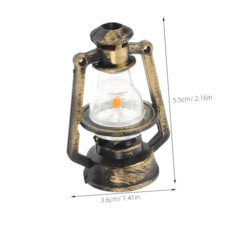 Milisten 5 Stück Retro Miniatur puppenhaus Petroleumlampe Vintage Miniatur lampen für DIY Landschaftsdekoration Fotografie Requisite und Puppenhaus Zubehör von Milisten