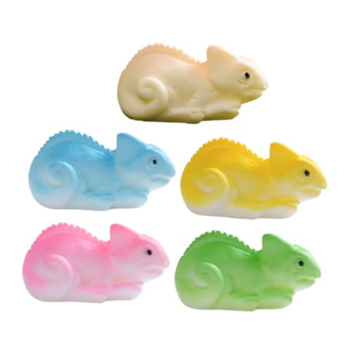 Milisten 5 Stück Simulierte Eidechsen Dekorationen Landschaft Puppenhaus Miniaturen Mini Tierfiguren Reptilienspielzeug Eidechsen Für Gefälschte Miniatur Tiere von Milisten