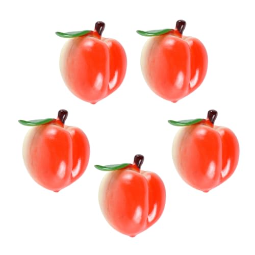 Milisten 5 Stück Simuliertes Pfirsichmodell Fahrt- Klein Simulation Für Mini Farbig Gefälscht Party Pfirsich-Requisite Aufbewahren Vorrat Speichern Rot PVC Milisten 5 Stück Simuliertes Pfirsichmodell Fahrt- Klein Simulation Für Mini Farbig Gefälscht Party Pfirsich-Requisite Aufbewahren Vorrat Speichern Rot PVC von Milisten