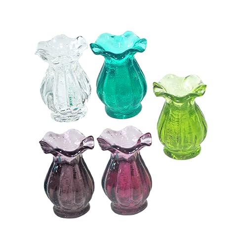 Milisten 5 Stück Spitzenvasen-Modell Minis modern Flasche Puppenhaus-Miniaturen für kinderspielzeug Spitzenförmiges Vasenspielzeug Miniatur-Einrichtungsgegenstände Harz Milisten 5 Stück Spitzenvasen-Modell Minis modern Flasche Puppenhaus-Miniaturen für kinderspielzeug Spitzenförmiges Vasenspielzeug Miniatur-Einrichtungsgegenstände Harz von Milisten