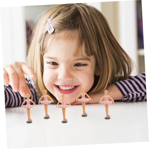 Milisten 5 Stück Teiliges Balletttänzerin Musikbox Puppen Dekorationen Prinzessin Figur mit Elegantem Rock Detailreiche Tanzpuppe für Spieluhr Zubehör Liebevoll Gestaltete Ballettpuppe als von Milisten