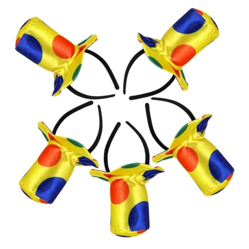 Milisten 5 Stück Teiliges Clown-haarreif Bunten Leicht und Bequem Lustiges Festliches Halloween-accessoire für Erwachsene Vielseitig Kombinierbar für Party und Kostüm Milisten 5 Stück Teiliges Clown-haarreif Bunten Leicht und Bequem Lustiges Festliches Halloween-accessoire für Erwachsene Vielseitig Kombinierbar für Party und Kostüm von Milisten