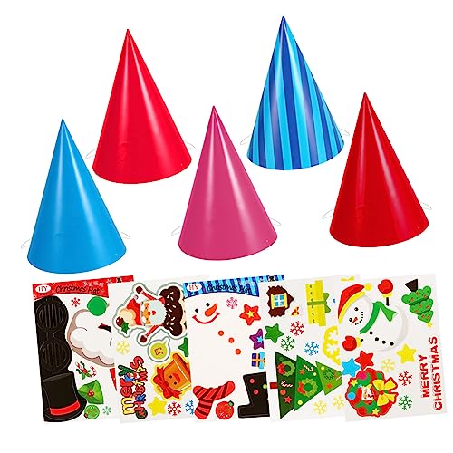 Milisten 5 Stück Teiliges DIY Papierhut Praktische Bastelmaterialien Bunte Weihnachtsmützen zum Selbermachen Kreative Weihnachtsbaumschmuck Deko Kinderfreundlich und Einfach Gestaltet Milisten 5 Stück Teiliges DIY Papierhut Praktische Bastelmaterialien Bunte Weihnachtsmützen zum Selbermachen Kreative Weihnachtsbaumschmuck Deko Kinderfreundlich und Einfach Gestaltet von Milisten