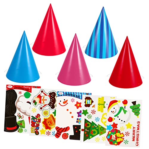 Milisten 5 Stück Teiliges Diy Papierhüte Niedliche Kleine Weihnachtsmützen aus Hautfreundlichem Material Kreative Bastelidee für Eltern Lustiger Weihnachtsschmuck für Festliche Milisten 5 Stück Teiliges Diy Papierhüte Niedliche Kleine Weihnachtsmützen aus Hautfreundlichem Material Kreative Bastelidee für Eltern Lustiger Weihnachtsschmuck für Festliche von Milisten