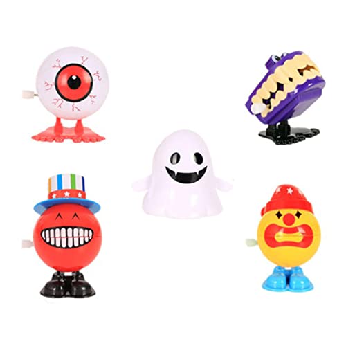 Milisten 5 Stück Teiliges Halloween Aufziehspielzeug Lustige Springende Spielzeuge für Halloween Partys aus Robustem Zufälligen Designs Sichere für Freunde und Familie von Milisten