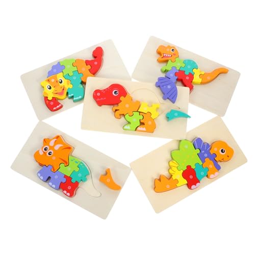 Milisten 5 Stück Teiliges Holzpuzzle für Kleinkinder Dinosaurier Lernspielzeug Montessori Holzspielzeug Kreativität und Problemlösungsfähigkeiten Sicheres Design für Jungen Milisten 5 Stück Teiliges Holzpuzzle für Kleinkinder Dinosaurier Lernspielzeug Montessori Holzspielzeug Kreativität und Problemlösungsfähigkeiten Sicheres Design für Jungen von Milisten