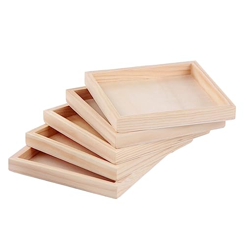 Milisten 5 Stück Teiliges Holztablett für Puzzle Unvollendete Holztabletts zur Aufbewahrung von Puzzles Platzsparend und Praktisch für Organisation von Bausteinen Milisten 5 Stück Teiliges Holztablett für Puzzle Unvollendete Holztabletts zur Aufbewahrung von Puzzles Platzsparend und Praktisch für Organisation von Bausteinen von Milisten