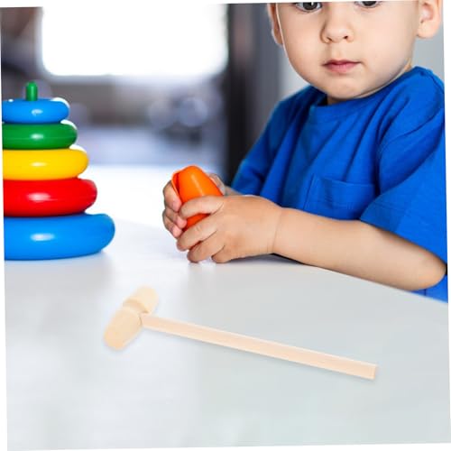 Milisten 5 Stück Teiliges Mini Holzspielzeug Hammer Pädagogisches Klopfspielzeug Hand Auge Koordination Geeignet für Kleinkinder Jungen Mädchen Kreatives Lernspielzeug aus Holz von Milisten