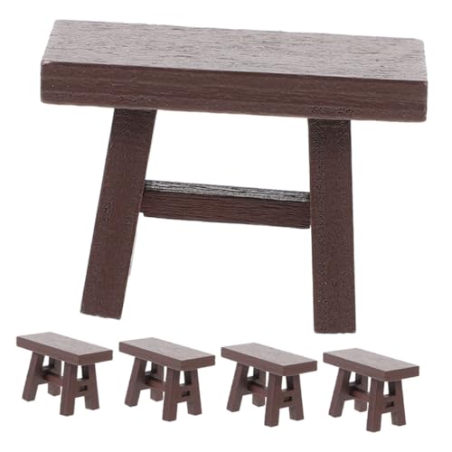 Milisten 5 Stück Teiliges Miniatur Holzschemel Stabile Retro Puppenhausmöbel Detailreiche Kleine Hocker für Fantasievolles Rollenspiel und Puppenhausdeko Milisten 5 Stück Teiliges Miniatur Holzschemel Stabile Retro Puppenhausmöbel Detailreiche Kleine Hocker für Fantasievolles Rollenspiel und Puppenhausdeko von Milisten
