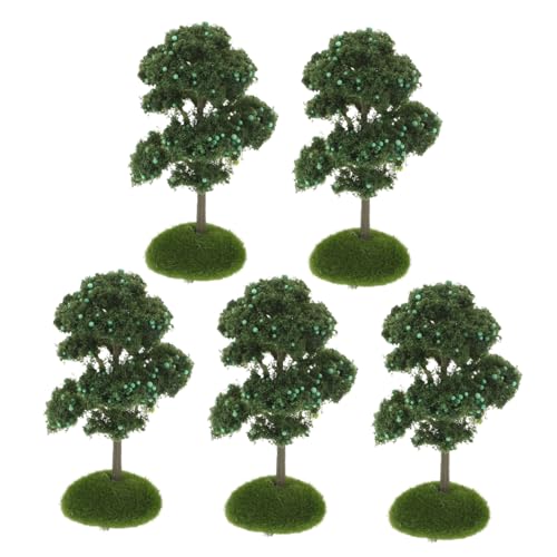 Milisten 5stücke Miniatur-baummodell Aus Kunststoff Für Sandtisch Und Modellbahnanlagen Mit Realistischen Texturen Und Farben Geeignet Für Landschaftsbau Und Bastelprojekte von Milisten