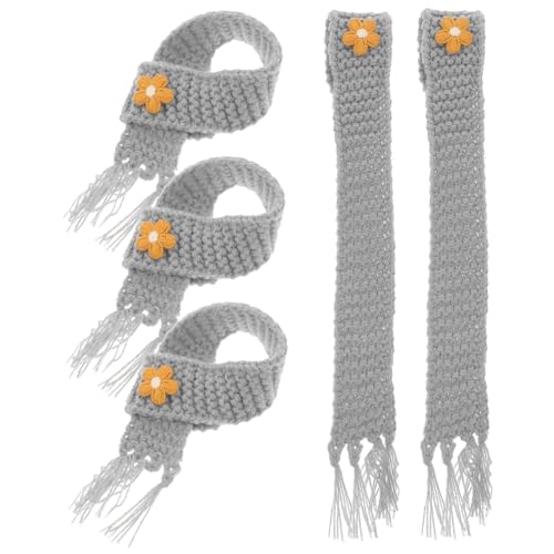 Milisten 5 Stück Teiliges Miniaturschals für Puppen Dekorative Strickschals aus Hochwertigem Garn Anpassbare Zubehör für Puppenhaus und Vielseitig Einsetzbar von Milisten