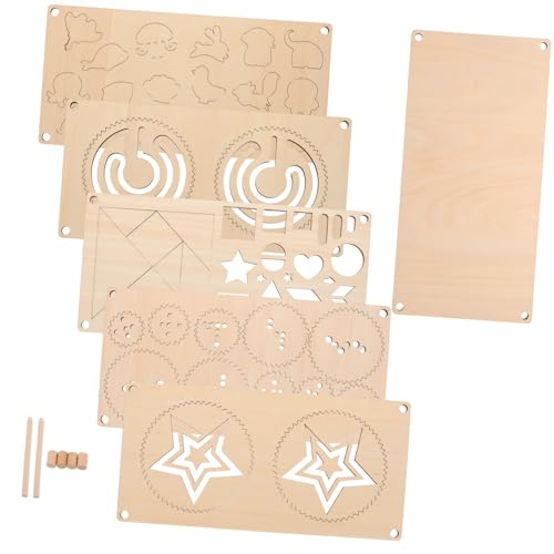 Milisten 5 Stück Teiliges Montessori Holz-schablonen für Wiederverwendbare DIY Malvorlagen und Holz-Labyrinth Puzzle Feinmotorik Training Hand-Auge-koordination und Intelligenzförderung Milisten 5 Stück Teiliges Montessori Holz-schablonen für Wiederverwendbare DIY Malvorlagen und Holz-Labyrinth Puzzle Feinmotorik Training Hand-Auge-koordination und Intelligenzförderung von Milisten