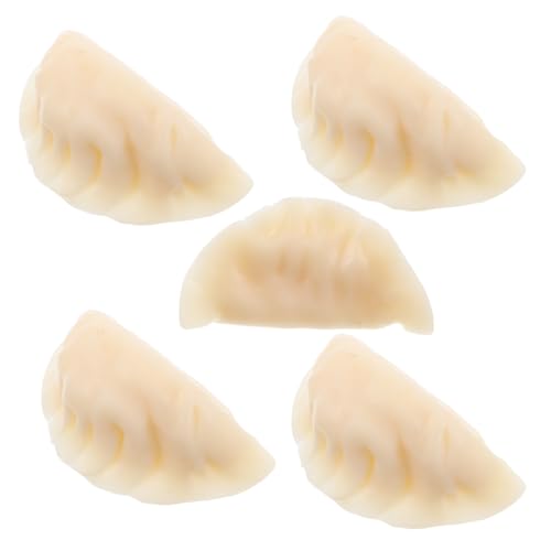 Milisten 5 Stück Teiliges PVC Dumpling Modell Realistische Chinesische Jiaozi Simulation Dekorative Lebensmittelrequisiten für Fotografie Heimdekoration und Partyarrangements Milisten 5 Stück Teiliges PVC Dumpling Modell Realistische Chinesische Jiaozi Simulation Dekorative Lebensmittelrequisiten für Fotografie Heimdekoration und Partyarrangements von Milisten