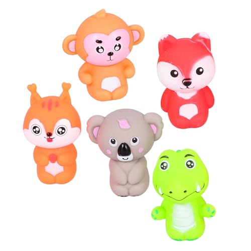 Milisten 5 Stück Teiliges PVC Fingerpuppen Tiere für Pädagogisches Erzählspielzeug zur Sprachförderung und Eltern Junge Mädchen interaktion Kleine Handfiguren für Kreatives Rollenspiel und von Milisten