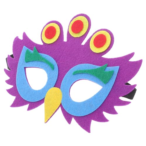 Milisten 5 Stück Teiliges Peacock Maske aus Filz Lustige Tiermaske für Halloween Kostümfeste Robustes und Sicheres Material Hübsches Design für Kreative Auftritte für Feiern Karneval und von Milisten
