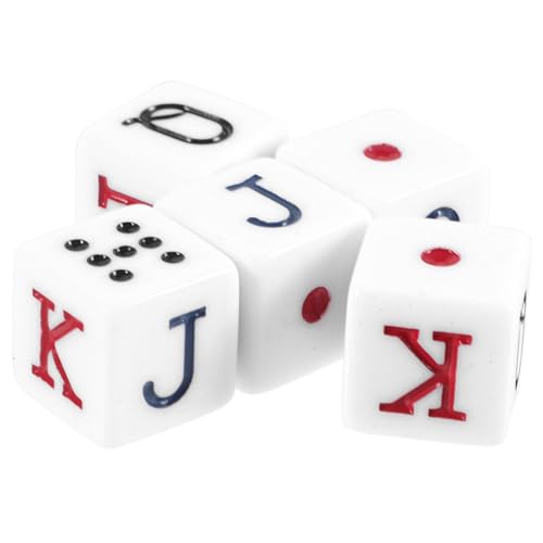 Milisten 5 Stück Teiliges Pokerwürfel aus Tragbare Lustige Spielwürfel für Geburtstagsfeiern und Partys Stabil und Langlebig Leicht zu Transportieren und Wiederverwendbar Milisten 5 Stück Teiliges Pokerwürfel aus Tragbare Lustige Spielwürfel für Geburtstagsfeiern und Partys Stabil und Langlebig Leicht zu Transportieren und Wiederverwendbar von Milisten