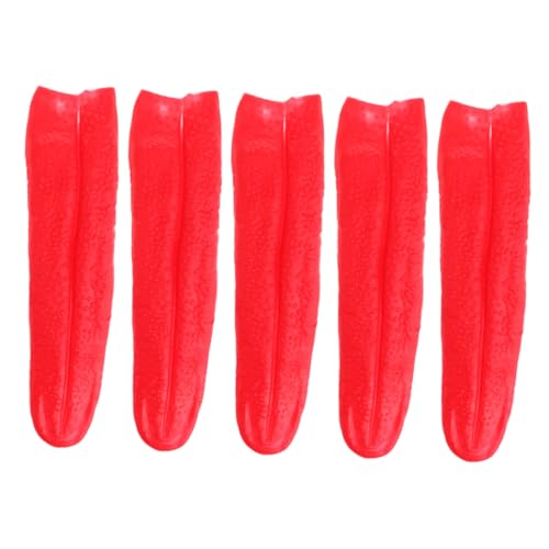Milisten 5stücke Streichspielzeug Mit Langer Roter Spielfläche Für Bühnenauftritte Horrorspielzeug Mit Dehnbaren Zungen Für Tricks Falsche Zungen-Requisite Für Halloween Und Cosplay Milisten 5stücke Streichspielzeug Mit Langer Roter Spielfläche Für Bühnenauftritte Horrorspielzeug Mit Dehnbaren Zungen Für Tricks Falsche Zungen-Requisite Für Halloween Und Cosplay von Milisten