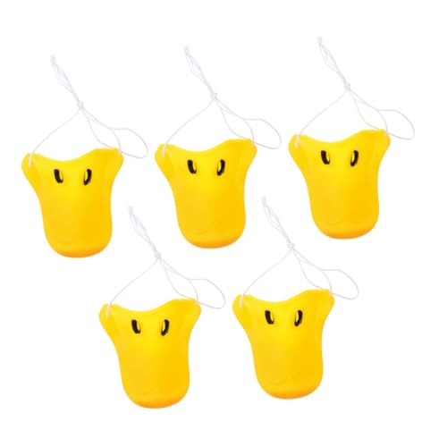 Milisten 5 Stück Teiliges Realistische Entennasenmasken Leichte und Bequeme Duckbill-nasenrequisiten für Erwachsene für Karneval Halloween Cosplay und Themenpartys von Milisten