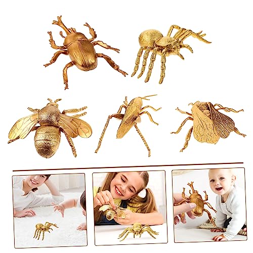Milisten 5 Stück Teiliges Realistische Insektenfiguren aus Pädagogisches Kinderspielzeug für Jungen und Mädchen Detailgetreue Nachbildung Lernen und Hirnentwicklung von Milisten