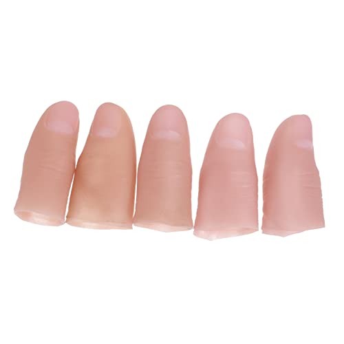 Milisten 5 Stück Teiliges Set Fingerabdeckungen für Hautfarbene Daumenschutz für Zaubertricks und Partys und Sicher Leicht Tragbar für Bühnenaufführungen und Streiche Milisten 5 Stück Teiliges Set Fingerabdeckungen für Hautfarbene Daumenschutz für Zaubertricks und Partys und Sicher Leicht Tragbar für Bühnenaufführungen und Streiche von Milisten