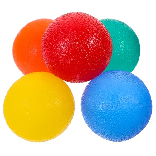 Milisten 5 Stück Teiliges Squeeze Bälle Stressabbau Elastische Quetschbälle für Entspannung für Erwachsene und Perfektes Fidget Toy für Partys und Milisten 5 Stück Teiliges Squeeze Bälle Stressabbau Elastische Quetschbälle für Entspannung für Erwachsene und Perfektes Fidget Toy für Partys und von Milisten