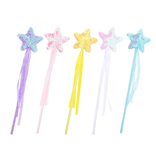Milisten 5 Stück Teiliges Sternen Fee Zauberstab für Glitzernde Party Deko für Mädchen Cosplay Accessoires und Fotorequisiten für Unvergessliche Feiern Milisten 5 Stück Teiliges Sternen Fee Zauberstab für Glitzernde Party Deko für Mädchen Cosplay Accessoires und Fotorequisiten für Unvergessliche Feiern von Milisten