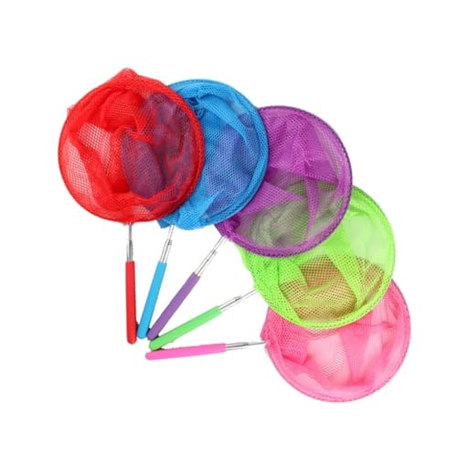 Milisten 5 Stück Teiliges Teleskop Kescher aus Edelstahl mit Nylonnetz Ausziehbar Buntes Insektenfangnetz für Outdoor Geeignet zum Fangen von Schmetterlingen Käfern und Kleinen Fischen Milisten 5 Stück Teiliges Teleskop Kescher aus Edelstahl mit Nylonnetz Ausziehbar Buntes Insektenfangnetz für Outdoor Geeignet zum Fangen von Schmetterlingen Käfern und Kleinen Fischen von Milisten