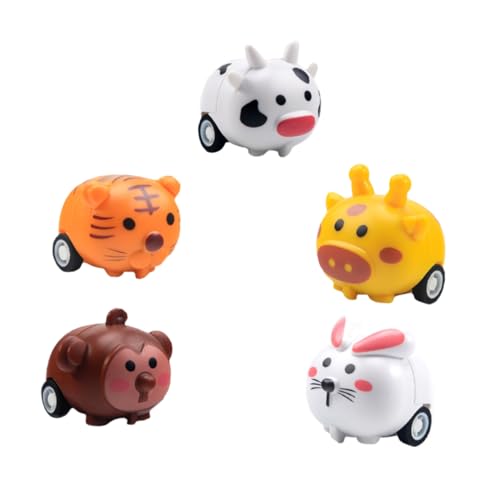 Milisten 5 Stück Teiliges Tier Design Aufziehauto Friktionsbetriebene Spielzeuge für Motorischen Fähigkeiten und Kreativität Giraffe Hase Tiger Kuh Milisten 5 Stück Teiliges Tier Design Aufziehauto Friktionsbetriebene Spielzeuge für Motorischen Fähigkeiten und Kreativität Giraffe Hase Tiger Kuh von Milisten
