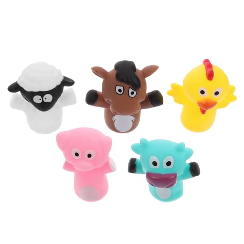 Milisten 5 Stück Teiliges aus Strapazierfähigen Fingerpuppen Niedliche Tier Fingerpuppen für Rollenspiele Bildung und Milisten 5 Stück Teiliges aus Strapazierfähigen Fingerpuppen Niedliche Tier Fingerpuppen für Rollenspiele Bildung und von Milisten