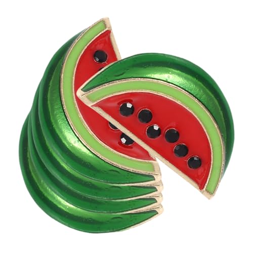 Milisten 5 Stück Wassermelonen Brosche Wassermelonen Anstecknadel Cartoon Obst Brosche Wassermelonen Brosche Für Frauen Obst Anstecknadel Modische Emaille Anstecknadeln Pin von Milisten